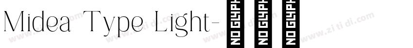 Midea Type Light字体转换